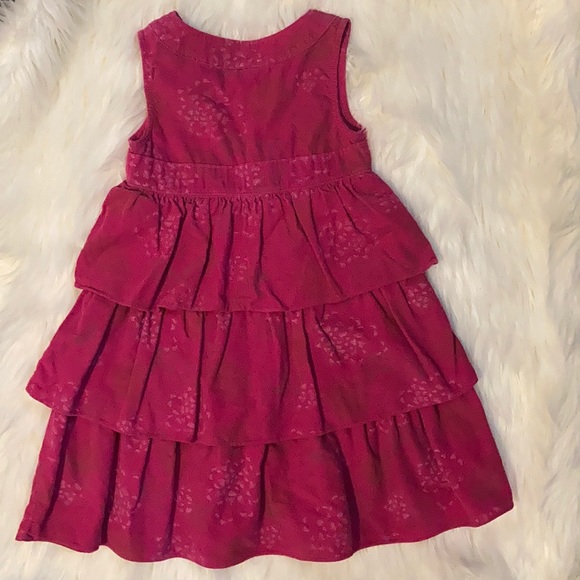 Penelope Mack Pink Ruffled Corduroy Dress: Size 6X - Picture 4 of 7
